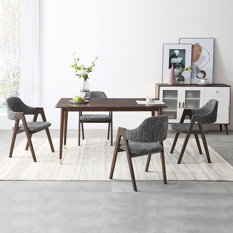 Modern Solid Wood Opening Back Dining Arm Chair Kitchen Dining Arm Chair