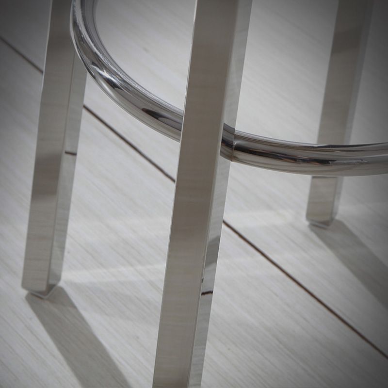 Industrial Stainless Steel Bar Stool Armless Counter Height Stools