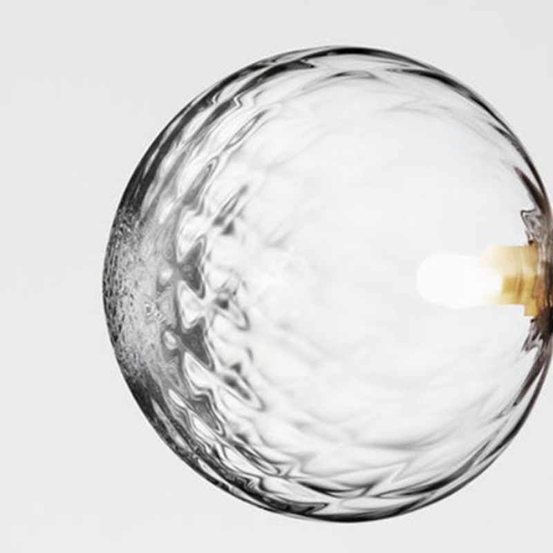 Traditional 1 - Light Globe Bath Lighting Solid Brass and Glass Bathroom Vanity Fixture