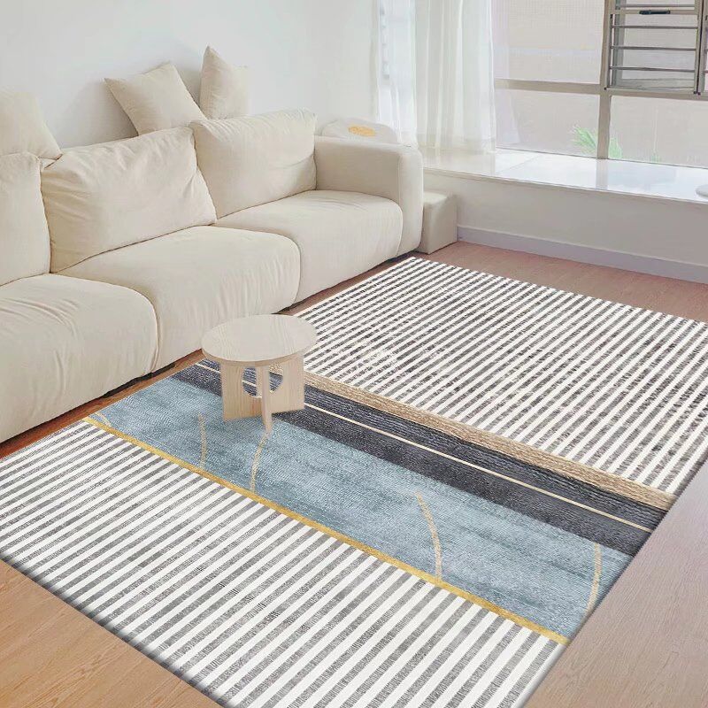 Contemporary Rug Polyester Wabi-sabi Rug Non-Slip Backing Rug for Living Room