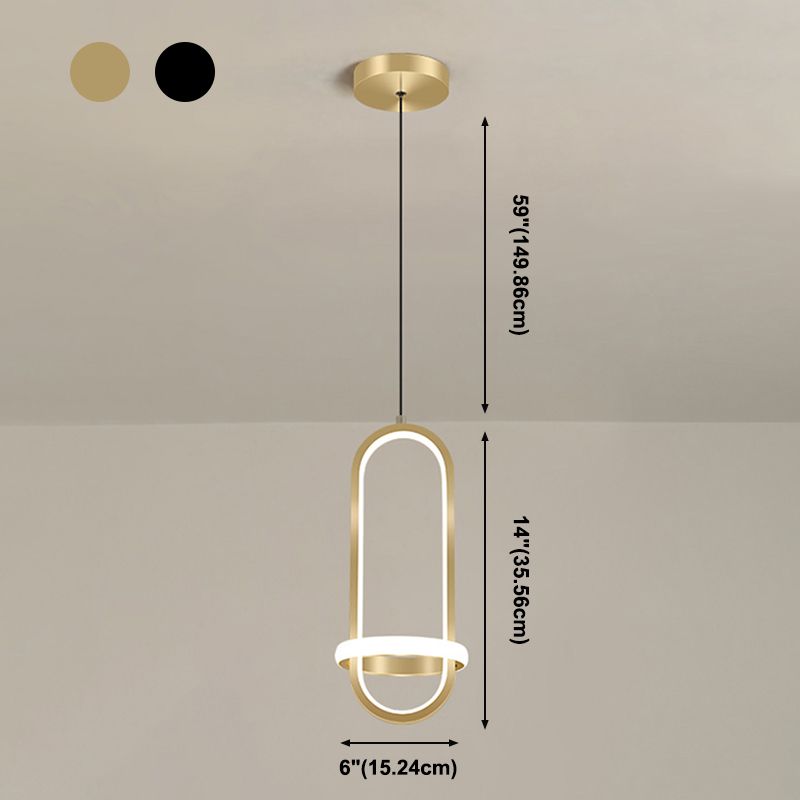 Luci a sospensione a sospensione a sospensione modernista per ciondolo a sospensione per la camera da letto del salotto