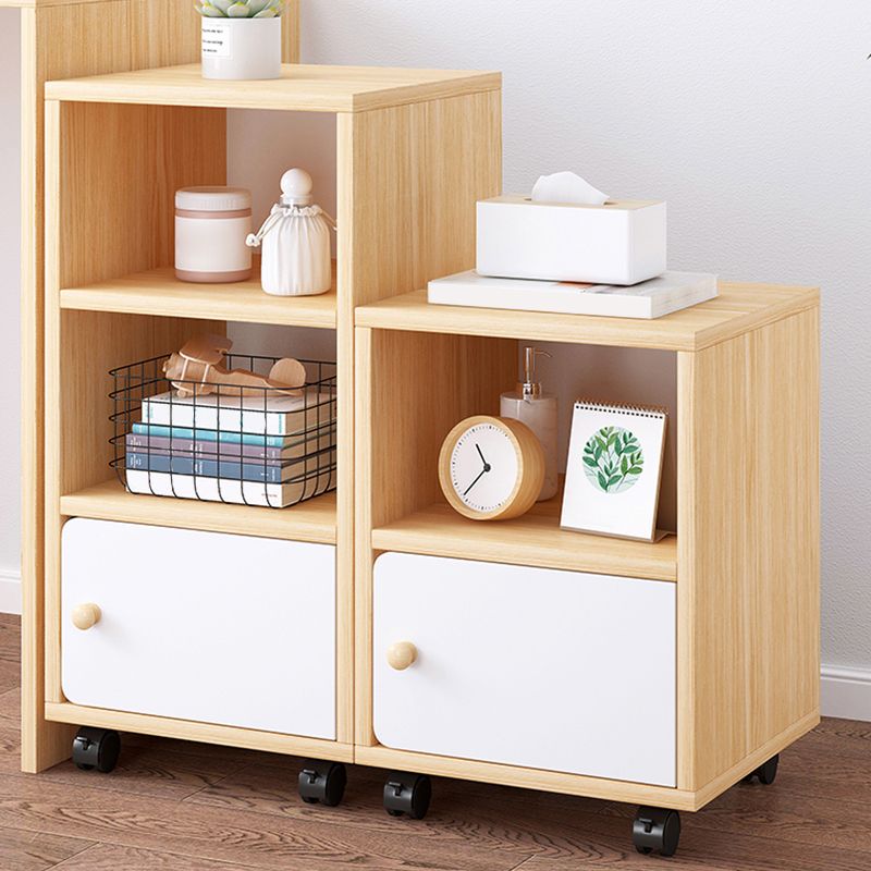Scandinavian 13.38" Wide Bookcase Wood Removable Standard Bookshelf