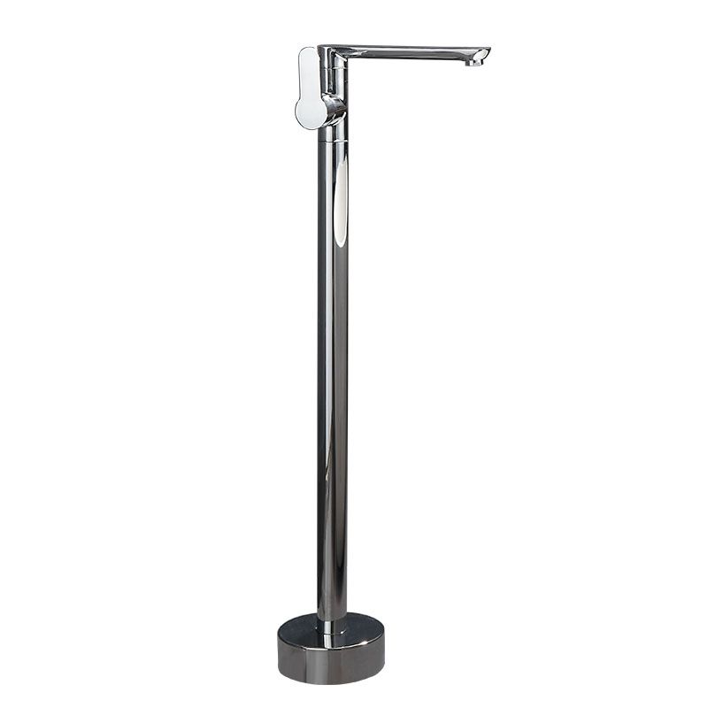 Modern Floor Bronze Freestanding Tub Filler Swivel Freestanding Faucet