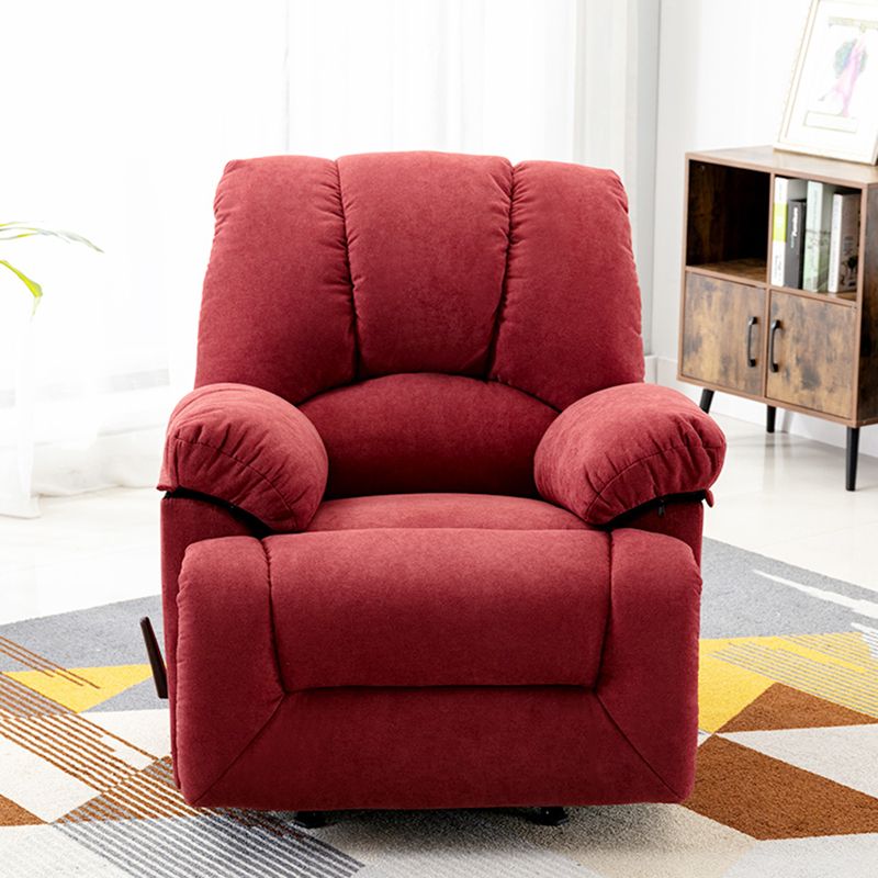 Contemporary Fabric Home Theater Recliner Power/Manual Rocking Recliner