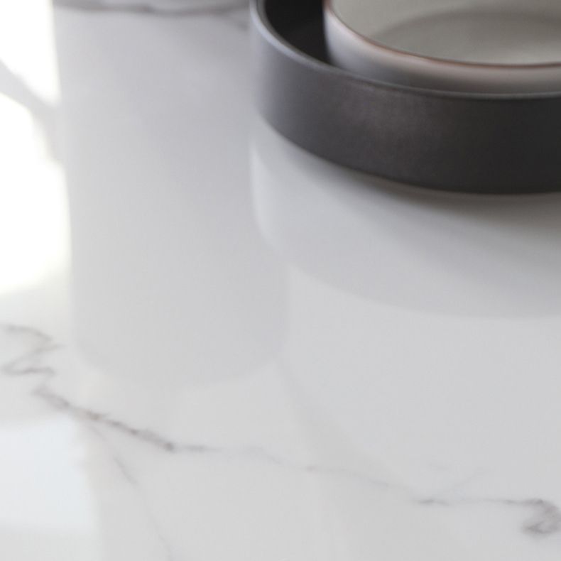 Modern 1/4/5/6 Pieces Rectangle Dining Set Sintered Stone Top Dinette Table Set