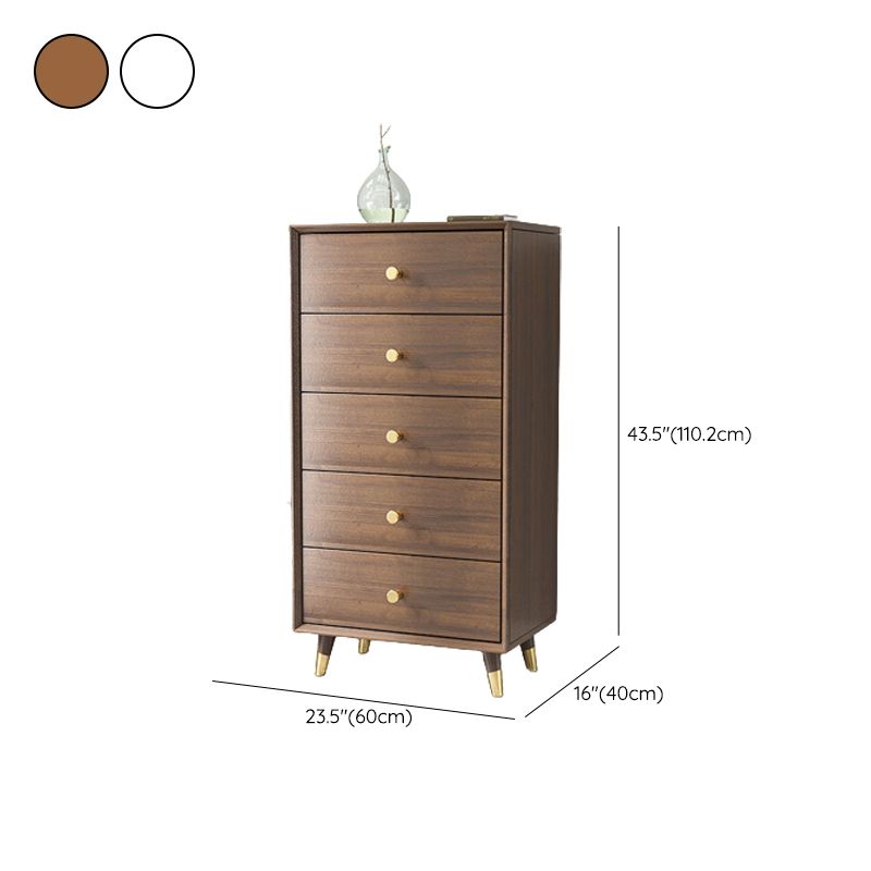 Engineered Wood Glam Chest Bedroom Storage Chest with Drawers