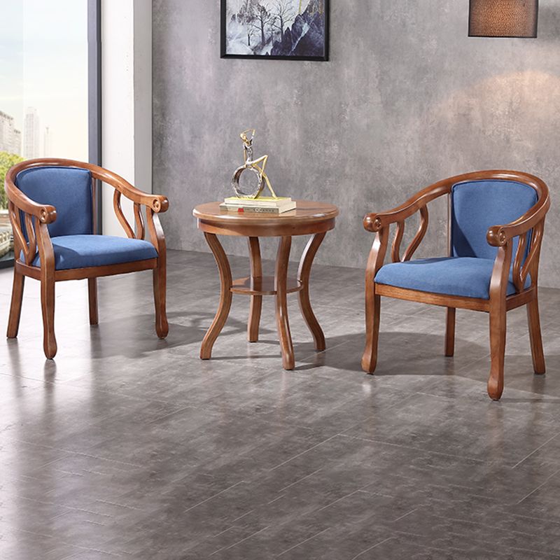 Juego de sillas tradicionales de madera de fresno, sillas de comedor de cocina con brazo trasero sólido