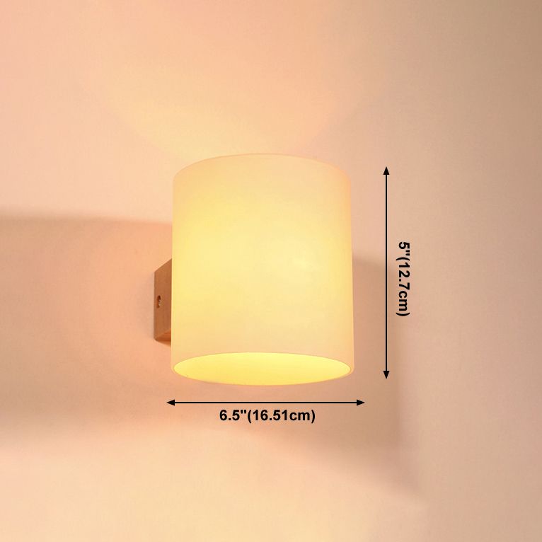 Application de mur de tête simple à 1 tête en verre blanc luminaire de plateau pour salle de lecture pour la salle de lecture