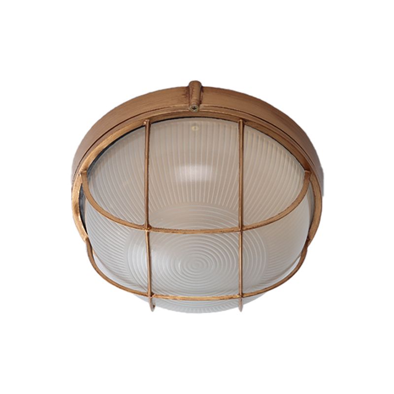 Retro Flush Mount Ceiling Light Bowl Shape Ceiling Lamp for Balcony