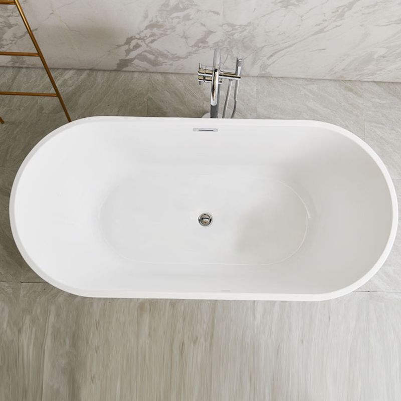 Modern Oval Freestanding Bathtub Antique Finish Soaking Bath Tub