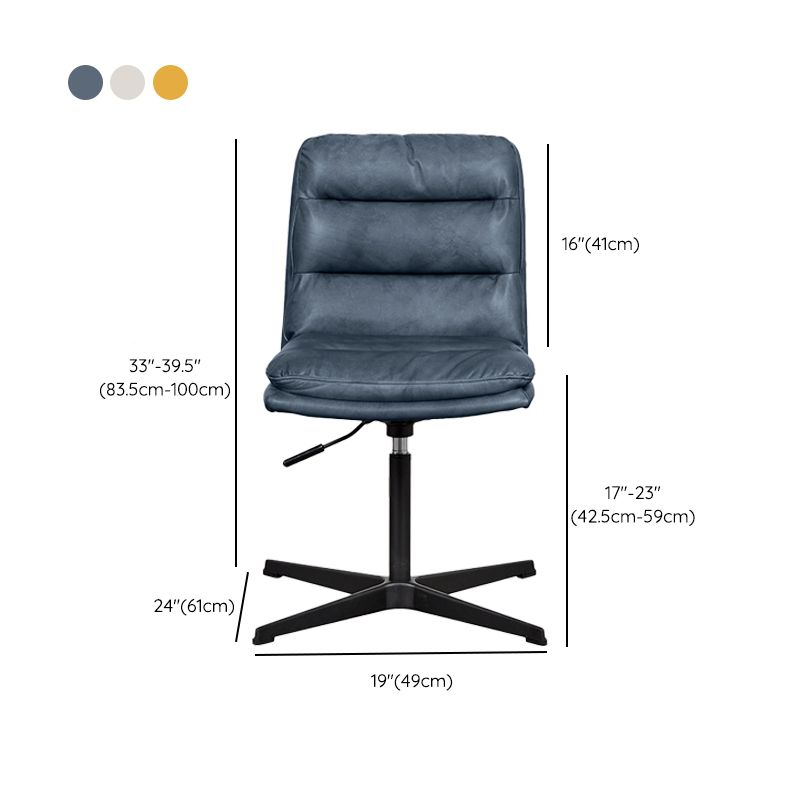 Armless Office Chair No Wheels Conference Chair for Living Room Home
