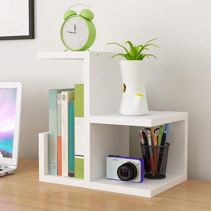 Contemporary Style Engineer Wood Bookshelf Open Back Bookcase for Home Office