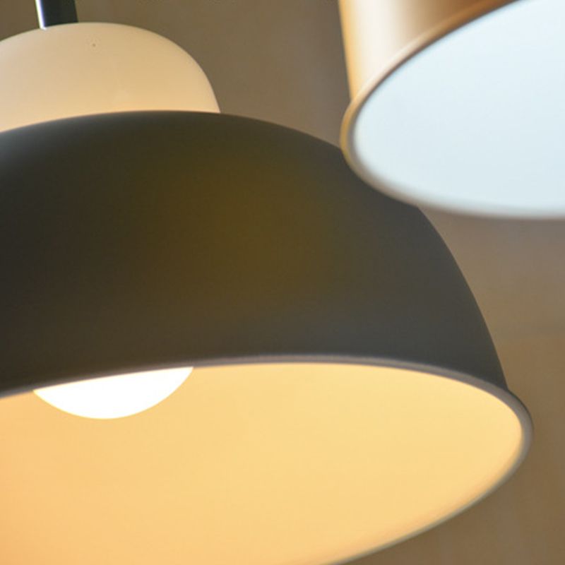 Metal Bowl Shape Hanging Pendant Light Minimalist Suspension Pendant Light