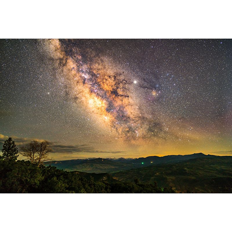 Photography Stain Resistant Wallpaper Cosmos Living Room Wall Mural
