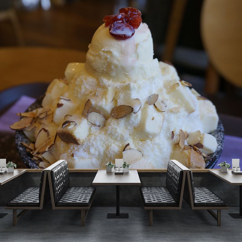 DeliciousIce Cream Dessert Mural Modern Style Wall Covering for Dessert Shop