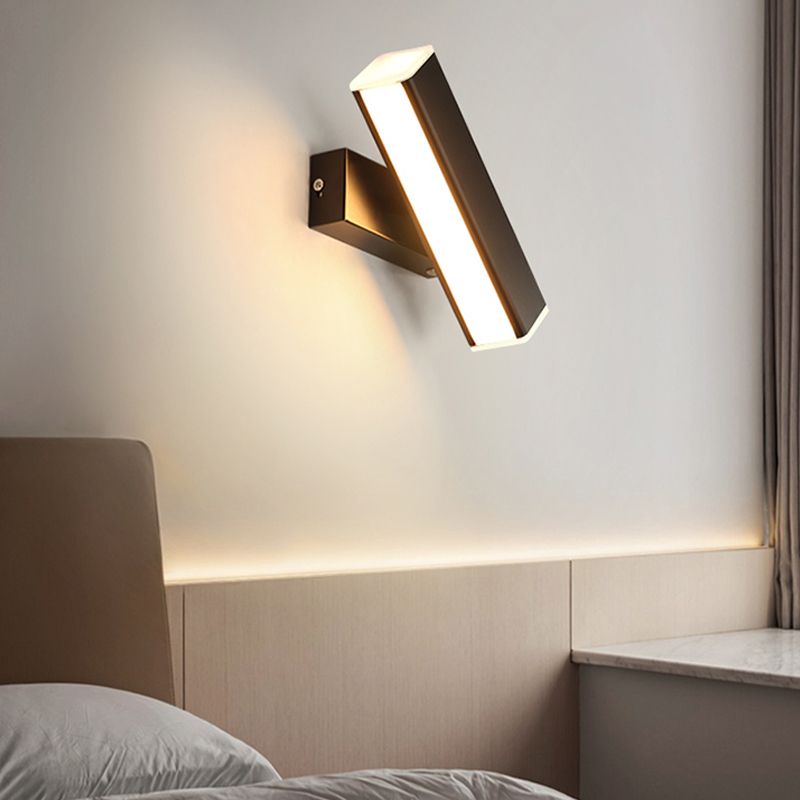 Luz de pared de pared giratoria interior nórdica lámpara de montaje de pared LED de estilo simple