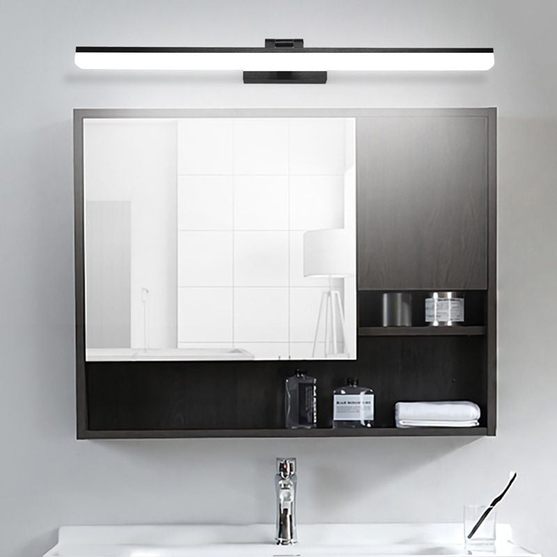 Linear Vanity Lighting Fixtures Modern Minimalist Style Plastic Vanity Lights