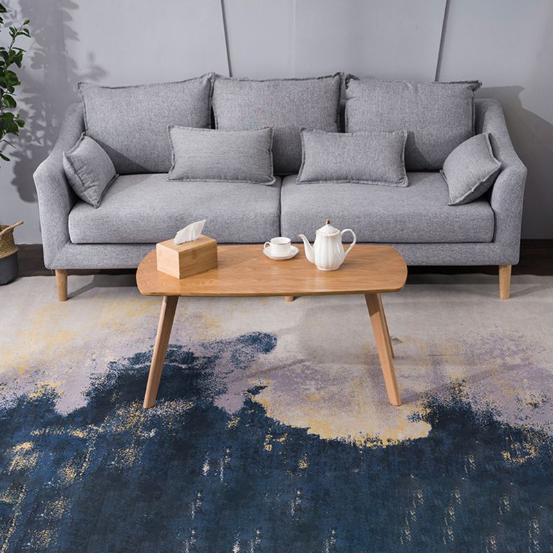 17.72" Tall Contemporary Style Coffee Cocktail Table 4 Legs Solid Wood Coffee Table