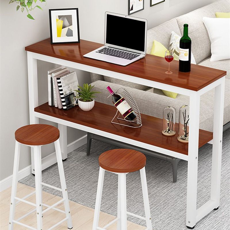 Modern Style 1/2/3 Pieces Wood Rectangular Bar Table Set for Dining Room