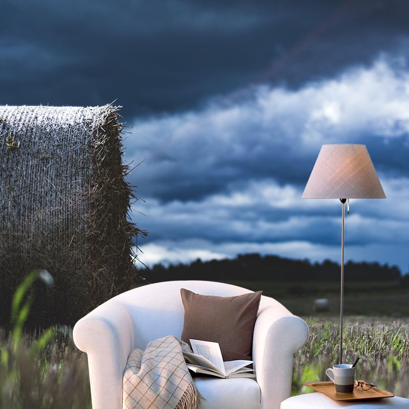 Moisture Resistant Straw Bales Mural Wall Covering for Sitting Room Wall Decor