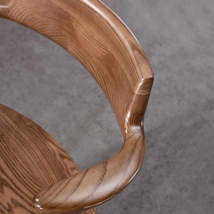 Solid Wood Dining Arm Chair Traditional Dining Accent Chair for Home