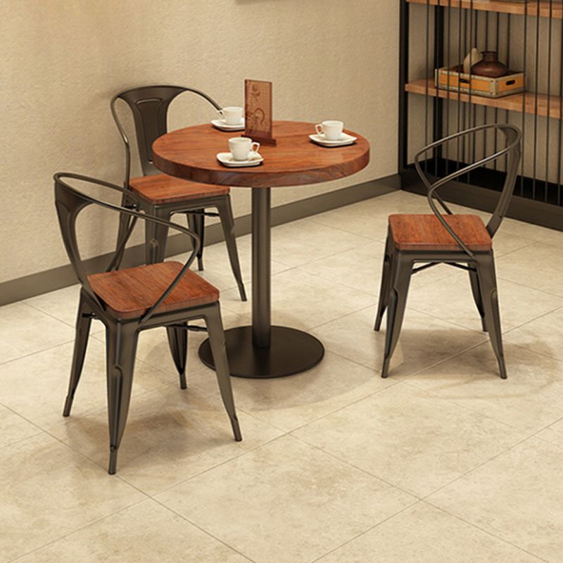 Modern Solid Wood Dining Table Round Pedestal Base Dining Table for Home Use