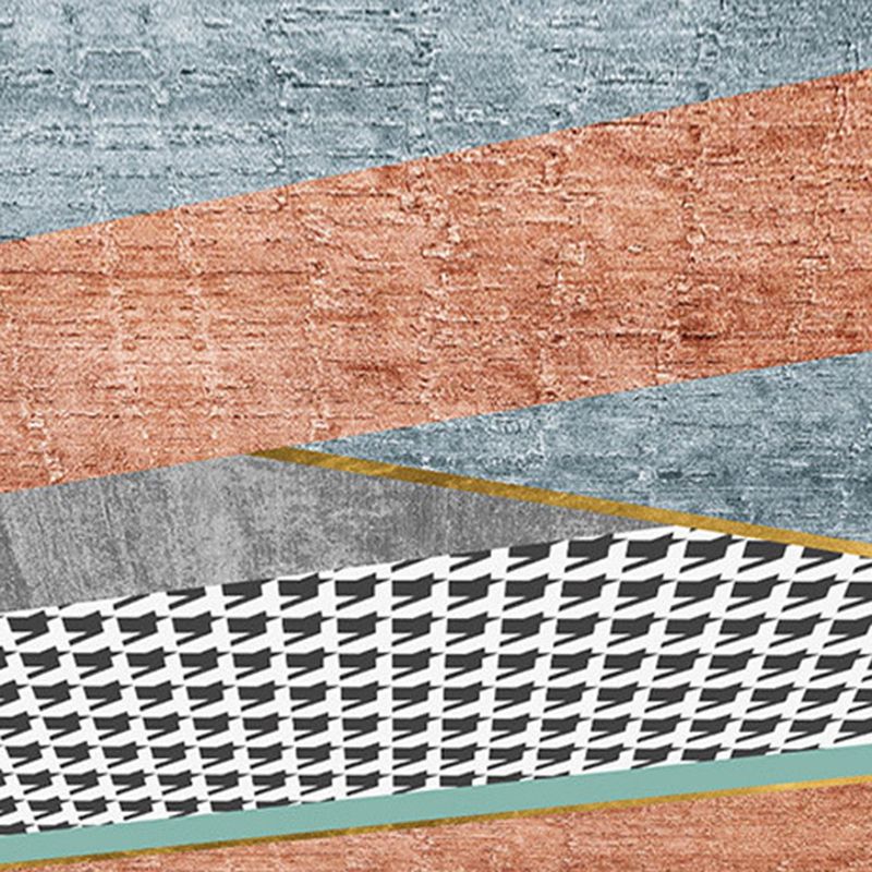 Leichtes Luxusmuster Teppich Polyester Teppichwaschbar Teppich für Wohnzimmer