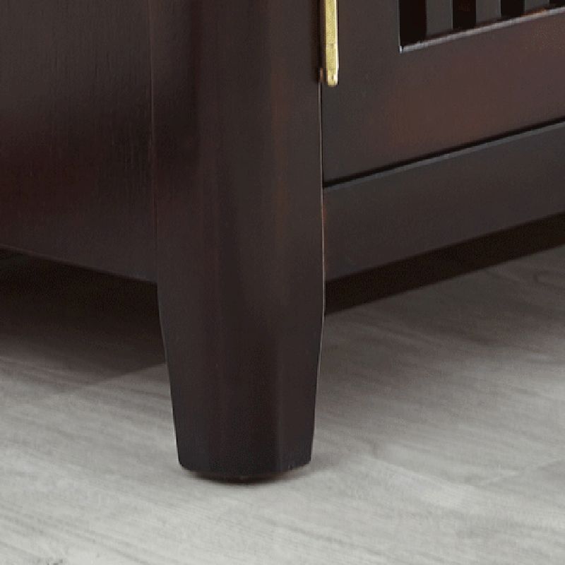 Square Accent Side Table Solid Wood Four-Leg Sofa Side Accent Table
