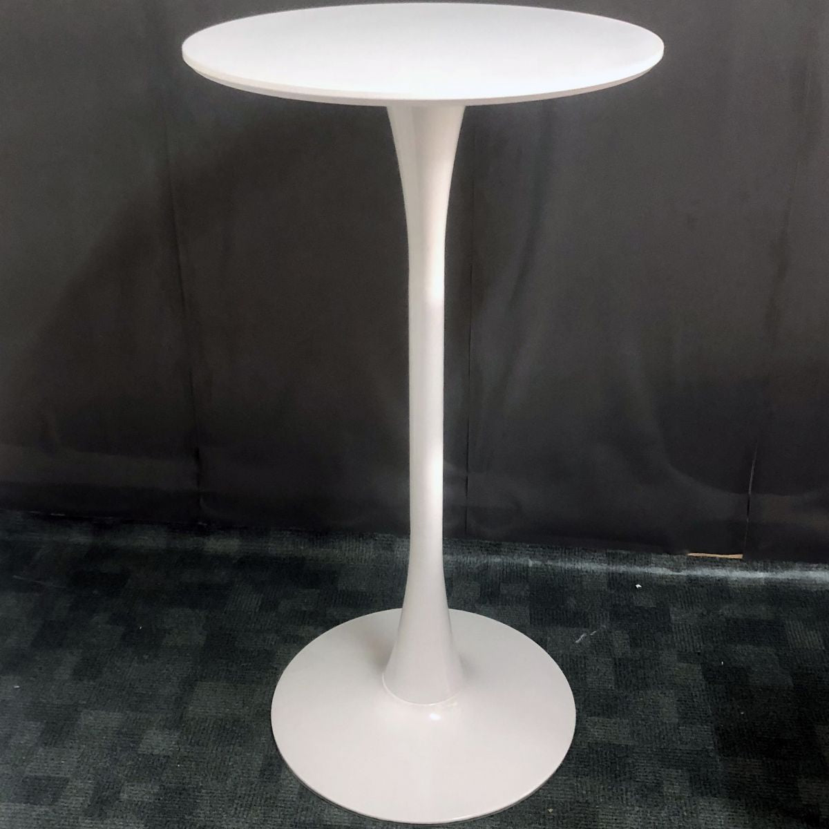 Stone Bar Dining Table Modern Round Bar Table with Pedestal for Dining Room