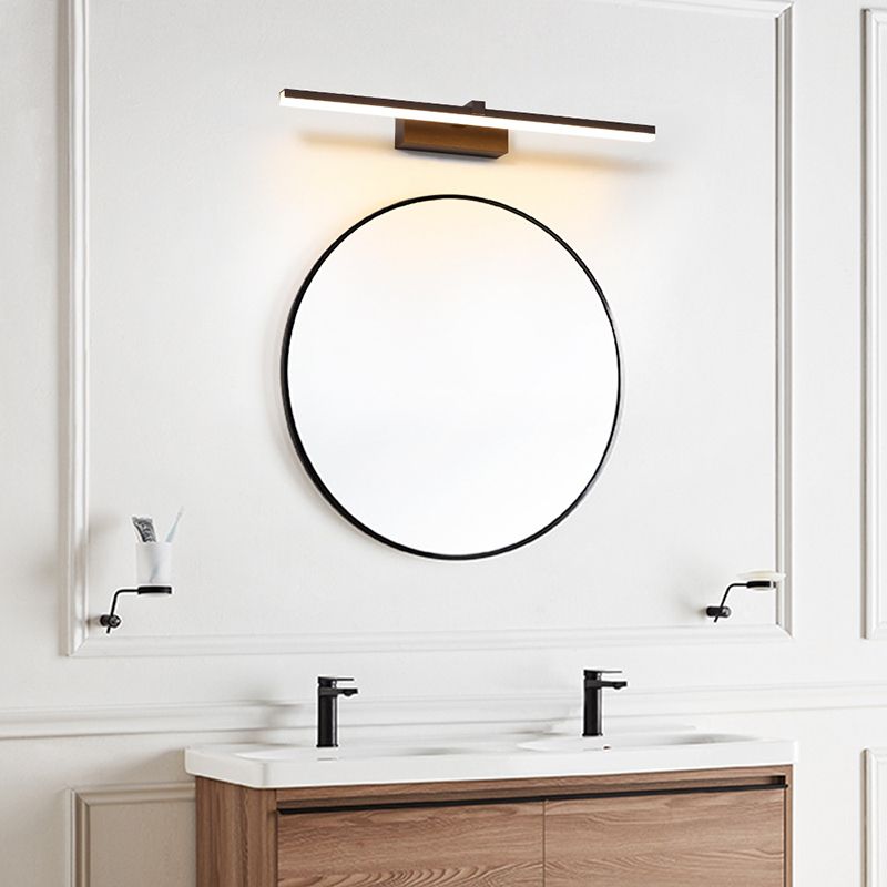 Luz de tocador doméstico accesorios modernos de iluminación de espejo lineal para el baño