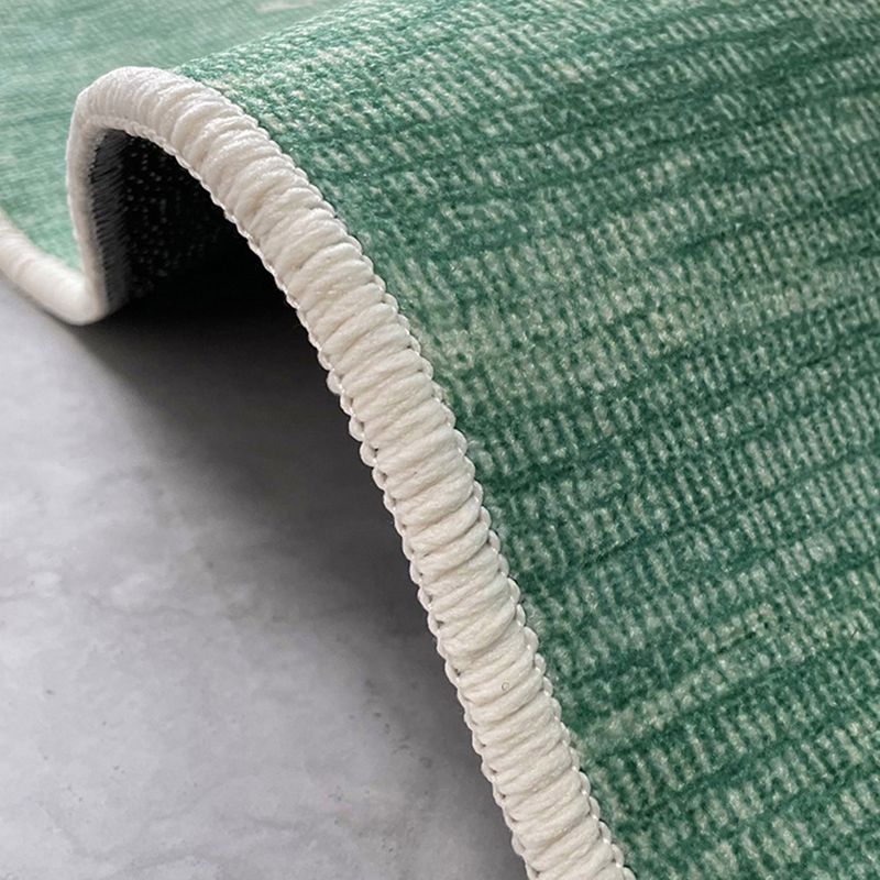 Green Modern Carpet Graphic Polyester Area Carpet Tear Resistant Carpet for Home Decor