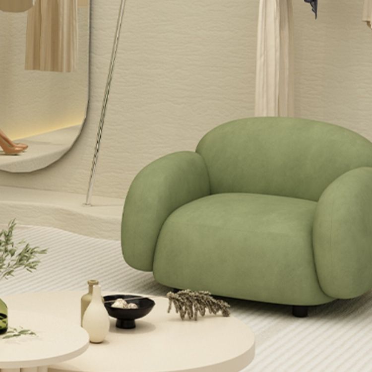 Scandinavian Sofa Fabric Cushions Square Arm Living Room Standard Seating