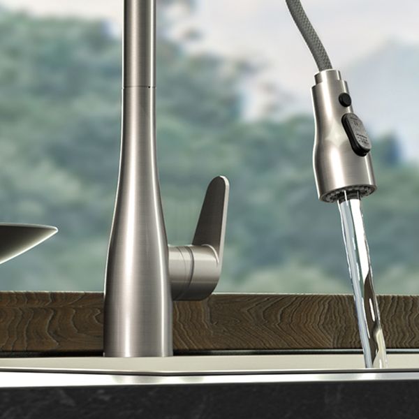 Modern Touch Sensor Kitchen Sink Faucet Swivel Spout with Pull Down Sprayer