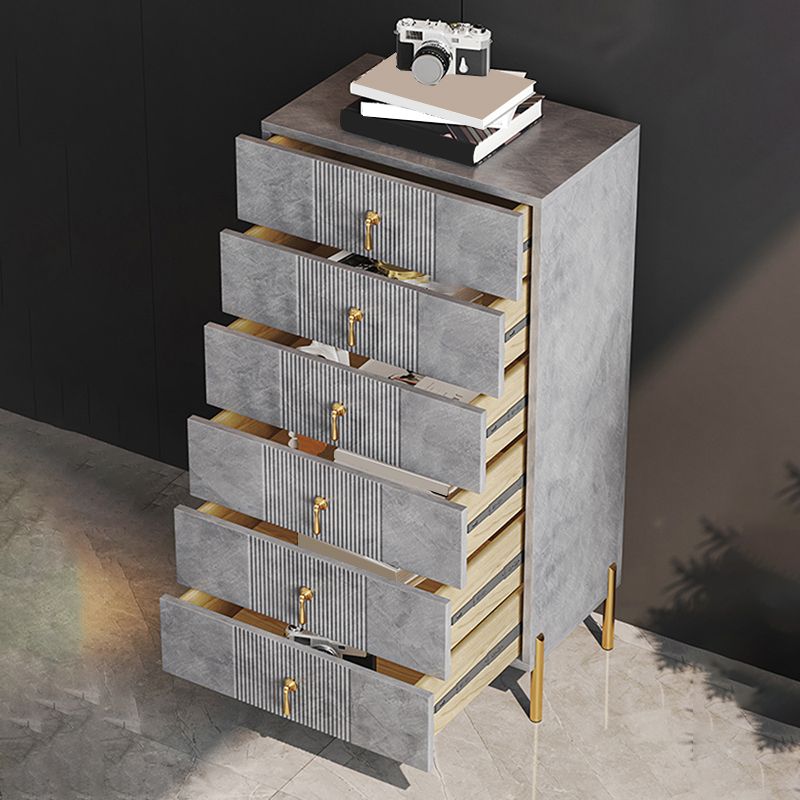 Contemporary Glam Double Dresser Wood Storage Chest Dresser for Home Office