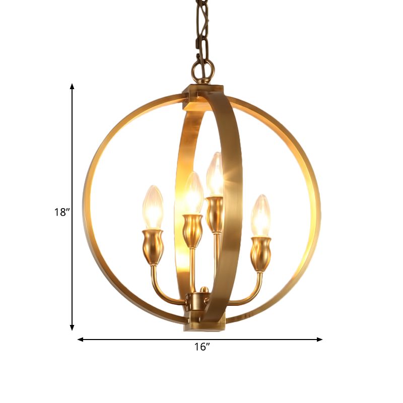 Gold 4/6 lumières lustre luminaire lux