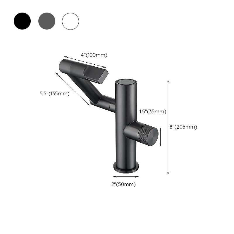 Basic Sink Faucet Knob Handle Copper Bathroom Faucet with Digital Display Screen Led