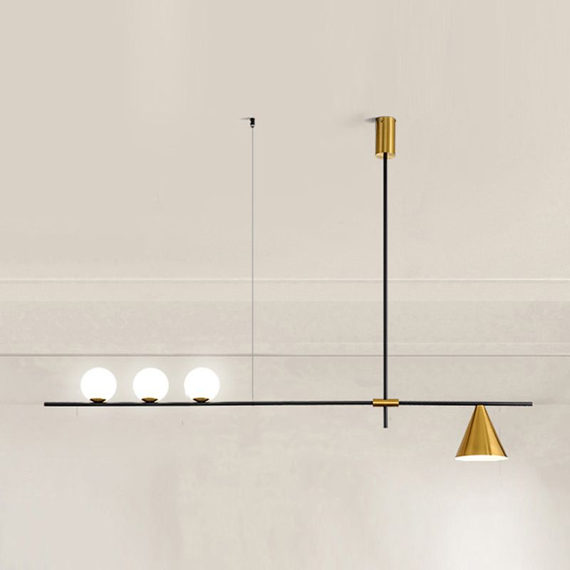 Contemporary Island Light Fixtures Geometric Glass Island Chandelier Lights for Dining Room