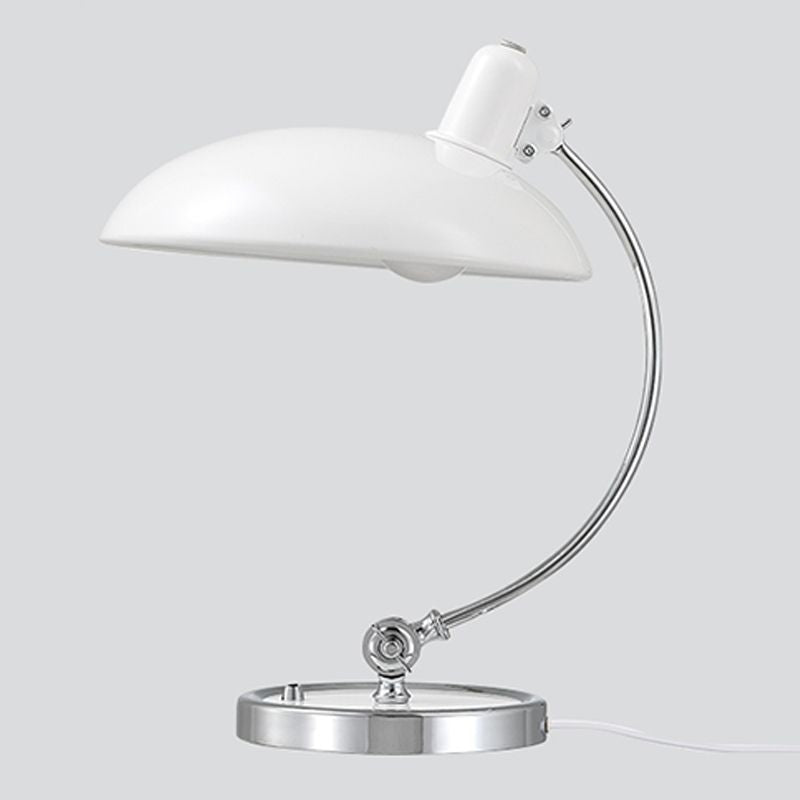 Lampada da tavolo regolabile a filo a cupola lampade da tavolo a singola luce metallica per camera da letto