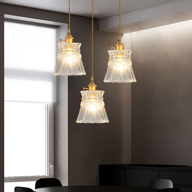 Glazen beker Hanglampen Industrieel stijl Hangstijl Montage voor eetkamer