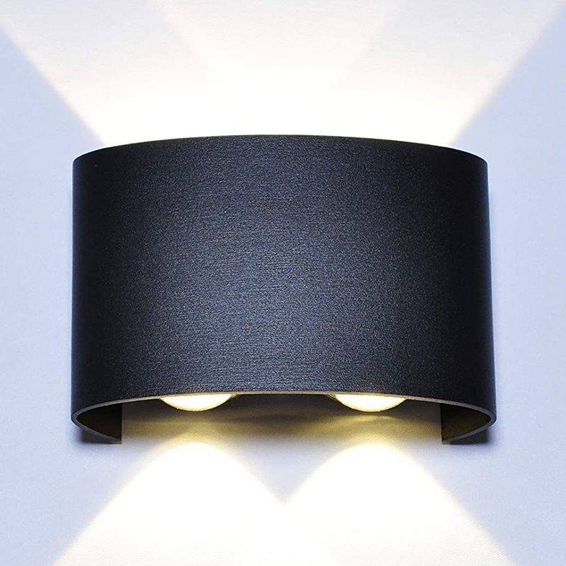 Multi Lights Wall Mount Light Modern Black LED Wall Light for Living Room