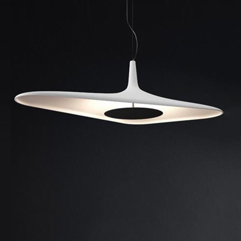 Modernes Harz-Pendel Licht Schlankes 1-Licht-LED-Deckenleuchte für Esszimmer