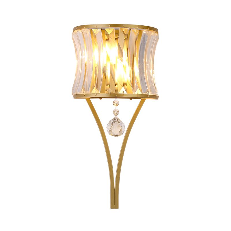 Crystal Flush Flush Murce Murce Traditional à 1 Light Moucle de chevet Mont d'éclairage