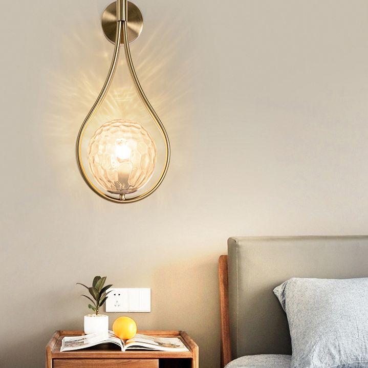 Luce appesa a parete palla postmoderna 1 Light Fun a parete da letto leggero