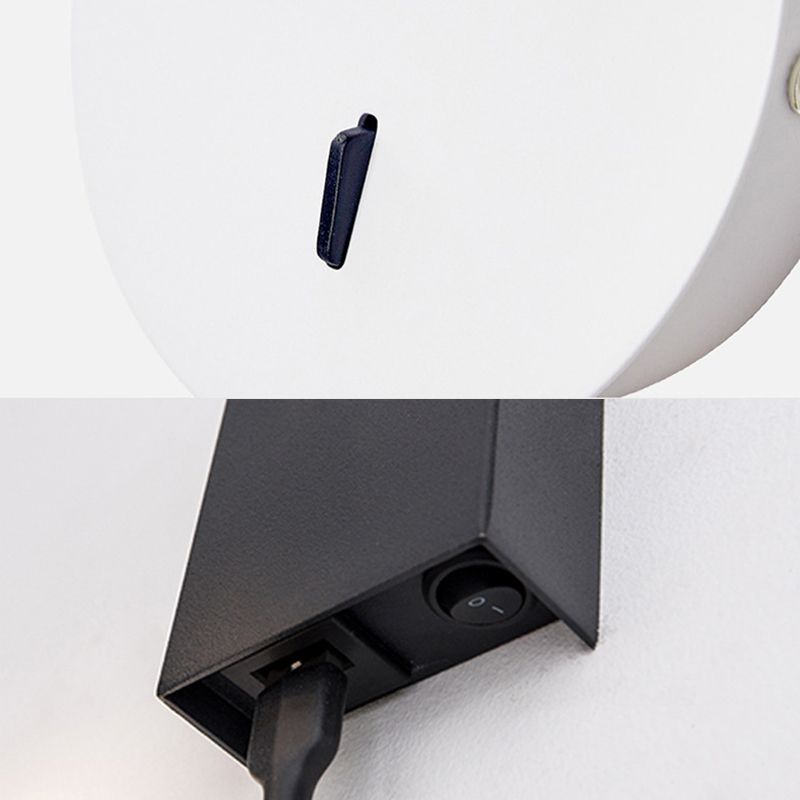 Contemporary Style Cylinder Wall Mounted Light Metal 1 Light Reading Wall Light