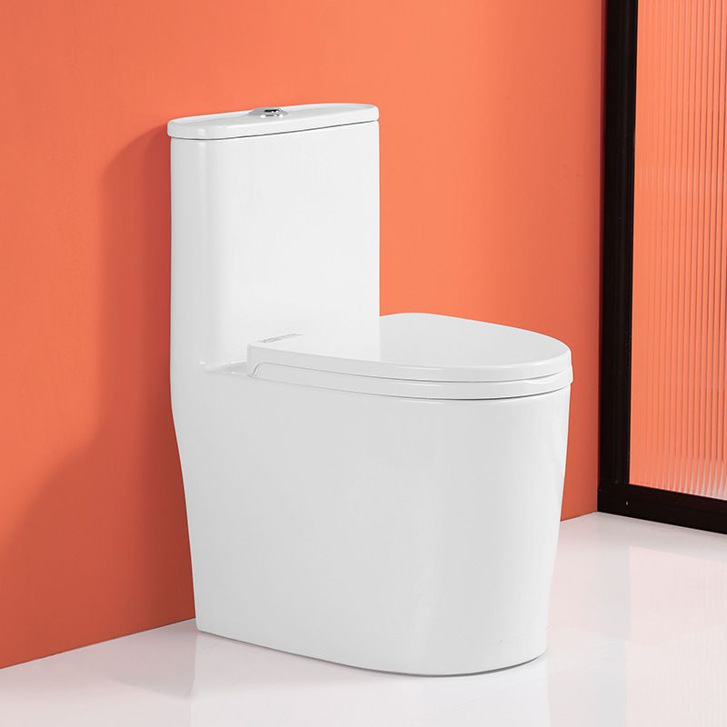 Floor Mounted Porcelain Toilet One-Piece Toilet Modern Flush Toilet