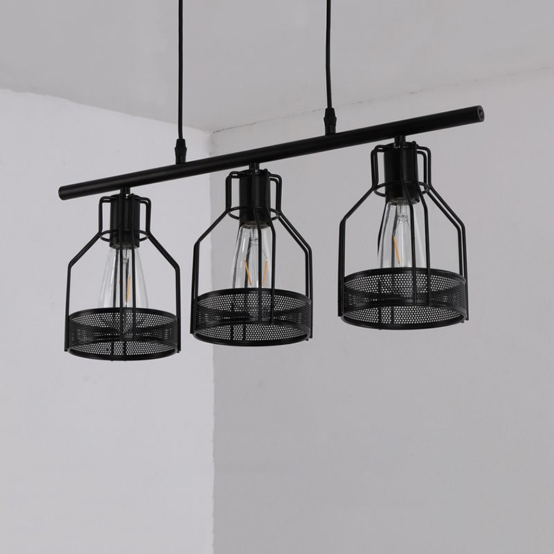 Metal Island Pendant Industrial Style Island Light Fixtures for Living Room