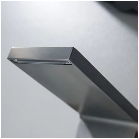 Wall Mounted Bathroom Faucet Waterfall Spout with Lever Handle