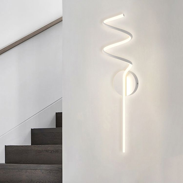 Metal Square Shape Wall Light Modern Style 1 Light Wall Mount Light