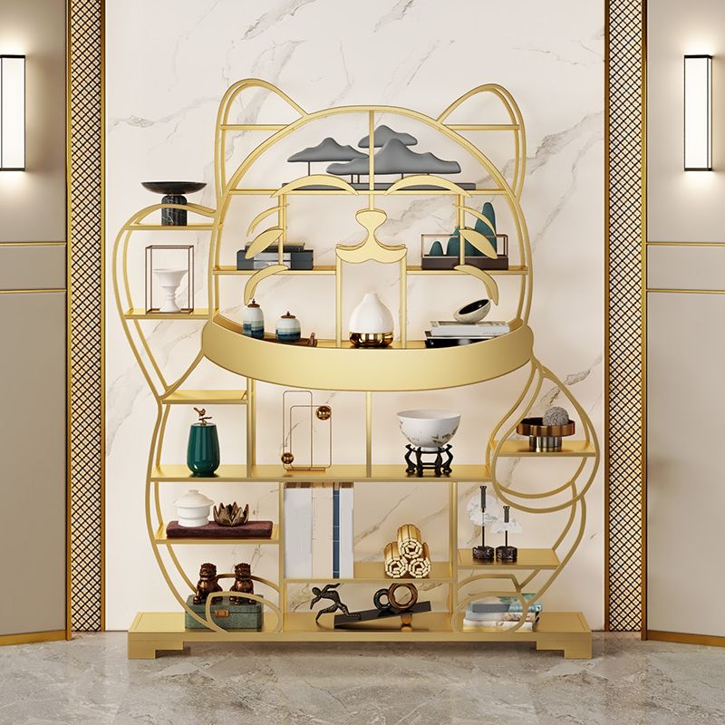Glam Shelves Included Bookcase Standard Open Back Metal Bookshelf