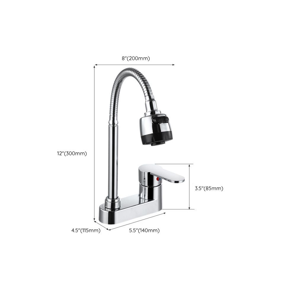 Vessel Sink Bathroom Faucet 2 Hole Faucets Chrome Lever Handle